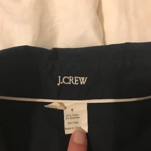 Button up JCrew blouse. Navy